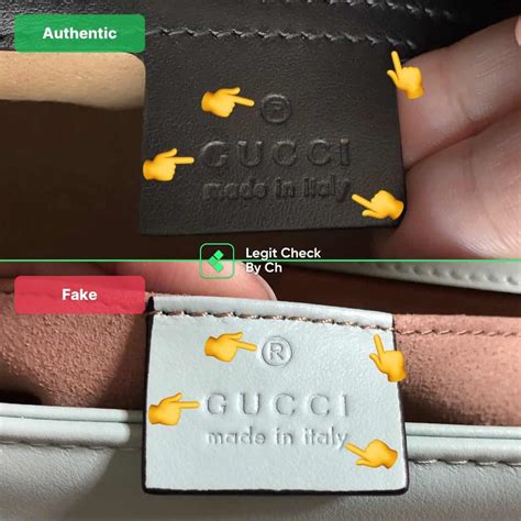 gucci marmont small fake vs real